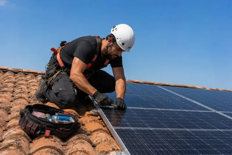 Maintenance et monitoring de panneaux solaires au Lardin-Saint-Lazare